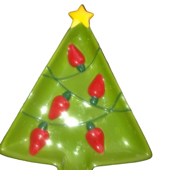 Hallmark Decoration‎ Trinket Dish Christmas Tree Shaped - Picture 1 of 7
